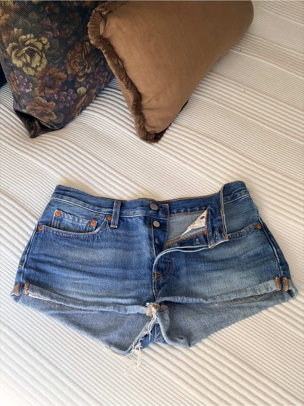Levi's Women's Blue Denim Shorts